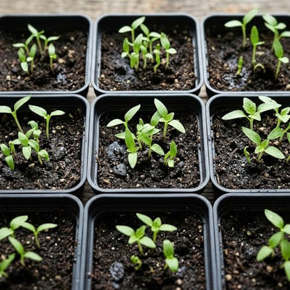50 Packs Square Nursery Pots for Plants 2.2 Inch Seedling Pots - size: 2.2 Inch