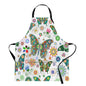 Britimes Butterfly Apron Floral Colorful Butterflies Flowers Aprons Kitchen Cooking Gardening for Women With Pockets - color: Cute Aprons 3