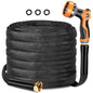 Garden Hose 75FT, Camper Water Hose with Nozzle Flexible Garden Water Hose - Burst-Resistant, Kink-Free, High-Pressure, All-Weather Use for Lawns, Gardens, and Outdoor Cleaning - size: 75FT