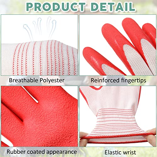 Potchen 20 Pairs Garden Gloves for Women, Ladies' Gardening Gloves Bulk