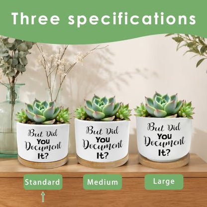 But Did You Document It Funny Plant Pots Succulent Planters - color: Style C
