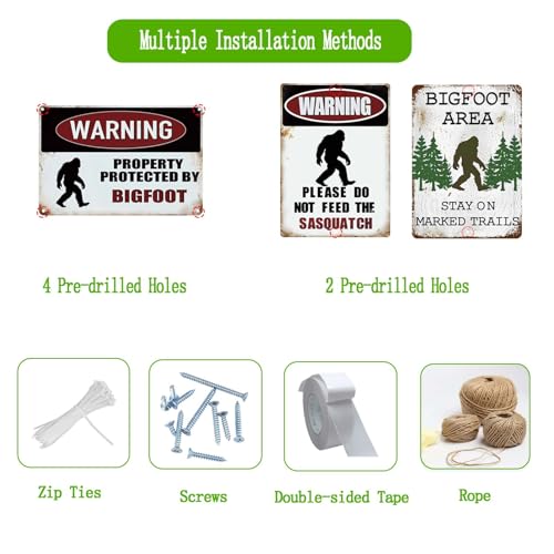 Big Foot Sasquatch Yard Decor Gifts - color: Big Foot Sign