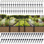 Misting Nozzles 40 Pack, 8" Adjustable Sprayers for 1/4 Tubing - size: 40pcs with ground plug