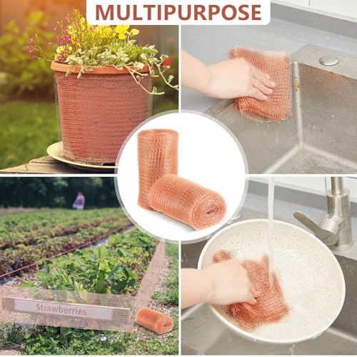 Gisafai 16' X 33 ft Copper Mesh Roll for Rodent Control, 1 Roll - size: 16" X 33 ft