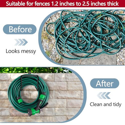 Adnee 2 Pack Garden Hose Holder, Heavy Duty Wall Mount Hose Hanger
