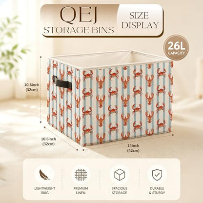 Crab Lobster Storage Basket Bin - color: Zoon crab