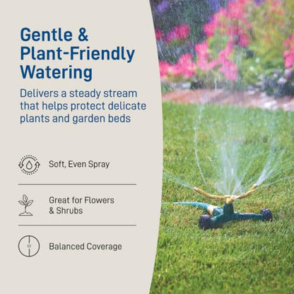 Orbit 58257N Lawn and Garden 3-Arm Metal Sprinkler with Wheel Base - style: 3-Arm Sprinkler