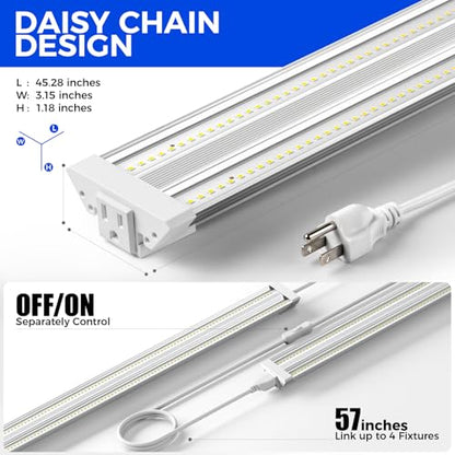Barrina TX72 4FT LED Grow Light, 288W (4 x 72W), 5000K Daylight - color: 5000K, size: 4FT-72W-4P