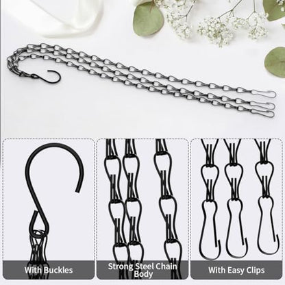 4PCS 20In Hanging Basket Chains, Chains for Hanging Baskets, Hanging Plant