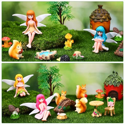25Pcs Fairy Garden Accessories, Fairies Miniature Ornaments - color: Multicolor