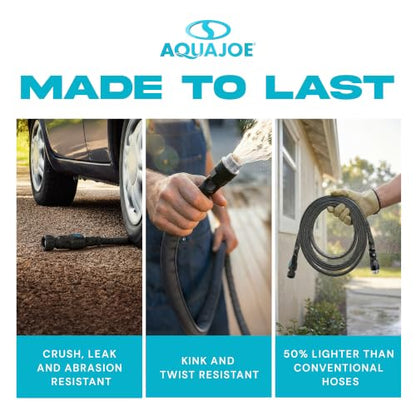 Aqua Joe AJFJ100-58-XT1 New and Improved - Aqua Joe 100-Ft x 5/8-Inch FiberJacket Garden Hose - size: 100-foot