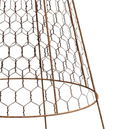 Set of Six Panacea 83280 Rustic Wire Garden Cloches, 20" H Each