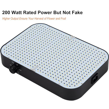 FECiDA Dimmable LED Grow Tent Light for 2x2 ft Coverage - size: 12.4x8.4-200