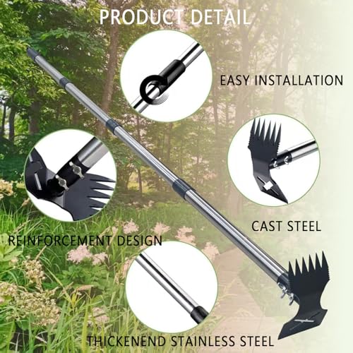 60" Weed Puller Tool with Long Handle