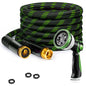 Garden Hose 25FT Lightweight Kink-Free Thick Grip Outdoor - color: Green