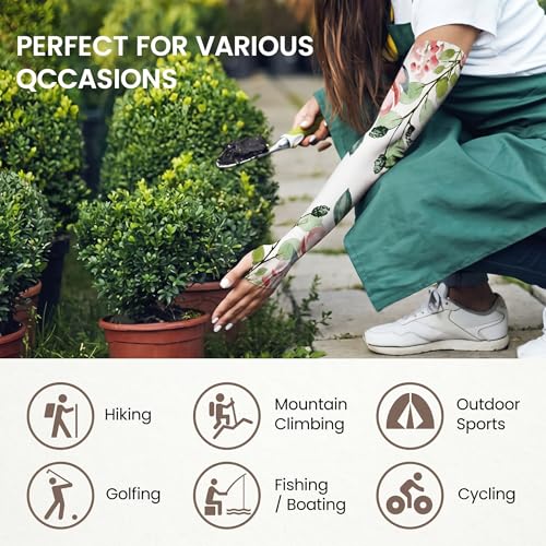 Gardening Sleeves for Women Farm Sun Protection Thorn Proof Cooling Arm Sleeves to Cover Arms for Garden Sports