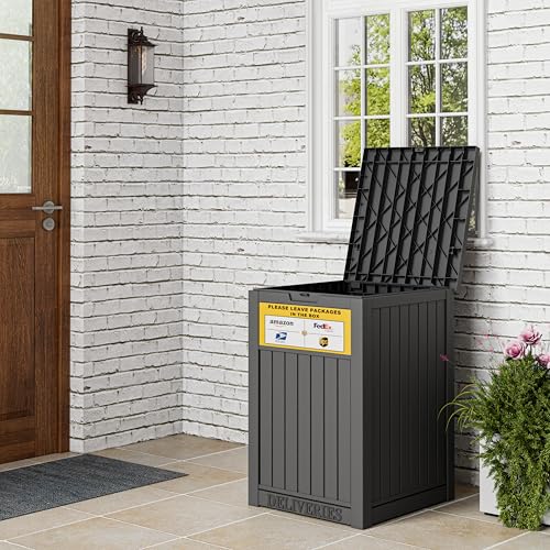 Package Delivery Box for Outside, Black - color: 021 Black
