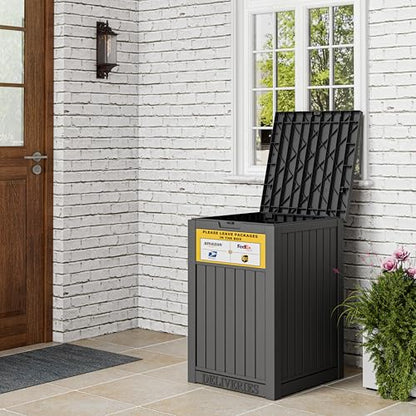 Package Delivery Box for Outside, Black - color: 021 Black