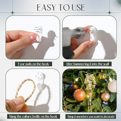 Baderke 6 Pack Plastic Hanging Propagation Station Tubes, Natural Color - color: Natural Color