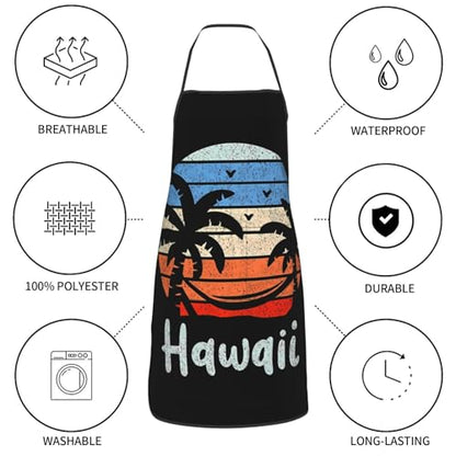 Waterproof Apron with Pockets - color: Orange