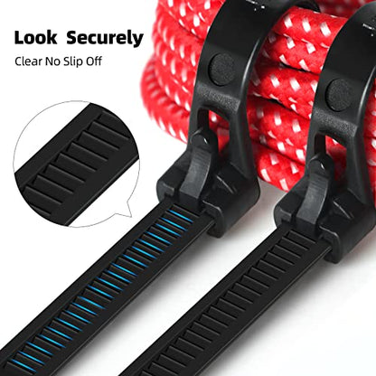 200Pcs 12Inch Heavy Duty Industrial Reusable Cable Wrap Ties - size: Reusable 12Inch 200Pcs