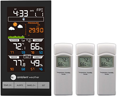 Ambient Weather WS-2801-X2 Color Forecast Station - size: Console + 3 Sensors