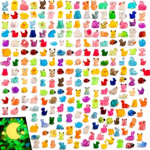 300pcs Mini Resin Animals Many Styles Variety Tiny Animals Figures Miniature Little Small Animal Figurines Bulk for Micro Fairy Garden Landscape Accessories Hide Crafts Decor Aquarium