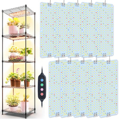 10-Pack Panel Grow Lights for Seed Starting,Veg, Bonsai,Seedling - size: Panel Grow Light(10Pack)