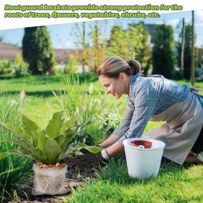 16 Pcs Gopher Baskets 10 Gallon Root Guard Proof Stainless Wire Steel Trap - size: 20"X18"-16 Pack