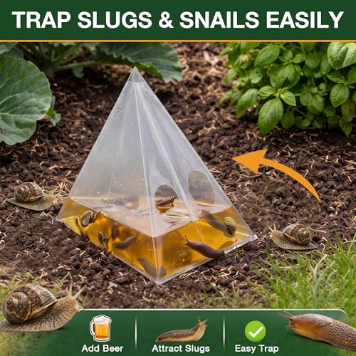 Slug & Snail Trap Bags, Disposable Physical Slug Catcher(20 Pack)