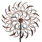 VEWOGARDEN Large Outdoor Metal Wind Spinners, 360 Degrees Swivel Wind Sculpture Yard Art Decor for Patio, Lawn & Garden 66 * 15.8 Inches - size: 16 Inch(Antique Bronze & Turquoise)