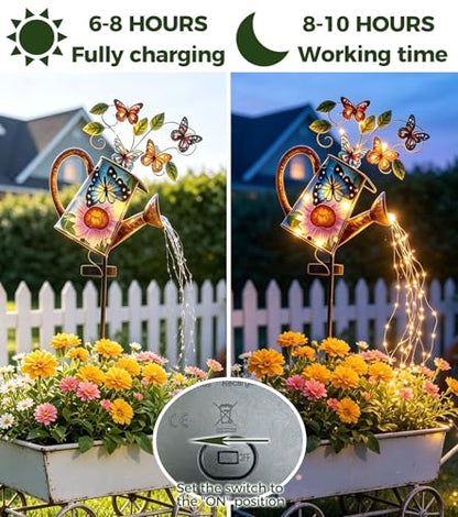 Solar Watering Can Lights for Outside