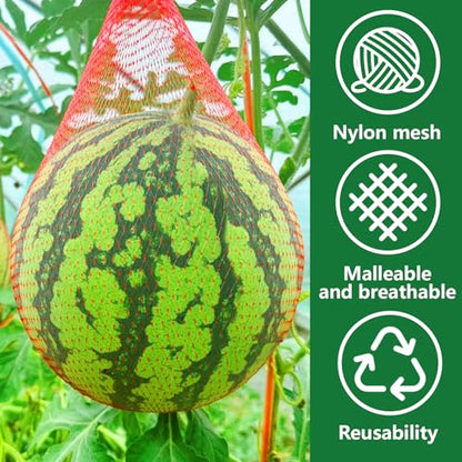 100 Pack Watermelon Nets, Reusable Hanging Melon Support Nets - color: 100pcs