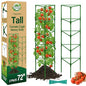 Halatool 2 Pack 72" Tall Tomato Cages for Garden, Large Tomato Trellis - color: 2pcs, size: 72in