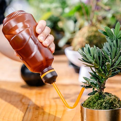Watering Can for Seedlings,0.45L (Brown) - color: Brown