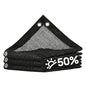 ShadeMart 50% Black Sun Shade Cloth 12' x 24' UV Block for Garden Plants - color: Black, size: 1 2' X 2 4'