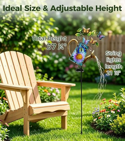Solar Watering Can Lights for Outside