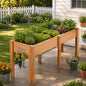 Jojoka 72"x23"x30" Raised Elevated Wooden Garden Planter Box