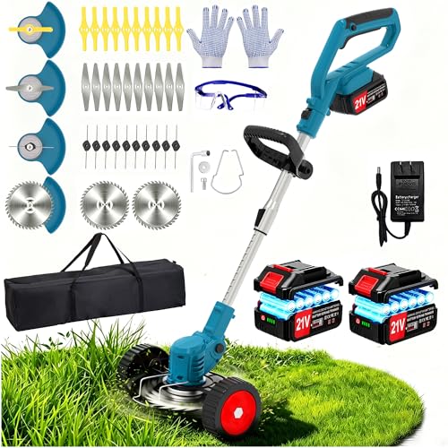 Electric Weed Wacker 21V 2× Battery Powered Eater