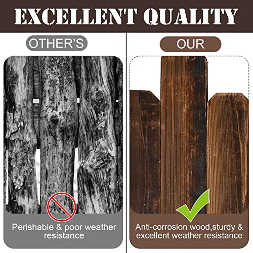 Bucherry 2 Pcs Wood Garden Edging Border No Digging Landscape Edging