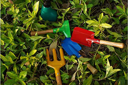Kids Gardening Tool Set – Garden Tools Kit Includes Shovel, Rake, Fork Trowel, Children Garden Kit with Sun Hat, Apron, Gloves, Tote Bag, Sprayer and Bucket, Outdoor Play Toy Gift for Kid