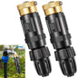 2 PC 15PSI Drip Irrigation Faucet Adapter Kit 1/2" Tubing to 3/4" Faucet