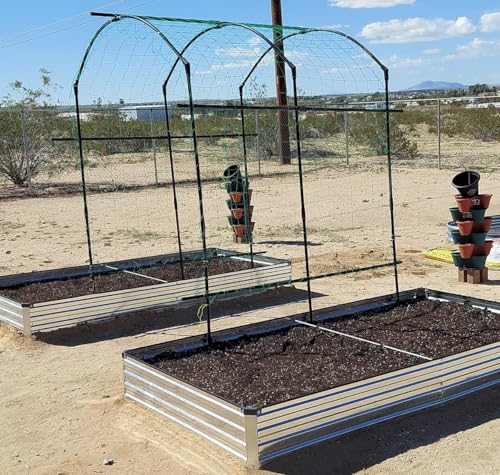 Foxlang 8x4x1ft(2 PCS) Galvanized Raised Garden Bed - color: Silver