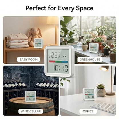 eMylo WiFi Thermometer Hygrometer Digital with App Alerts Data Export