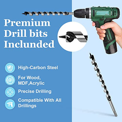 22 x 300mm (Approx. 7/8 x 12 Inch) Wood Auger Drill Bit - 1pcs - size: 22x300mm (Approx. 7/8 x 12")