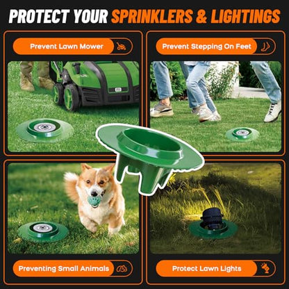 10Pack Sprinkler Head Protector, Cuttable Design, ABS Plash Guard - size: 10Pack