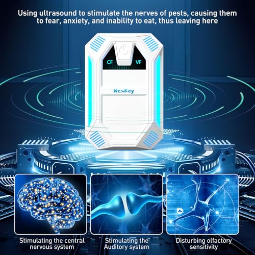 Nexkey Ultrasonic Pest & Insect Repeller Plug in, 6 Packs(White) - color: off-white