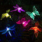 GIGALUMI Solar Garden Lights Outdoor Waterproof Butterfly Path Lights 6 Pc - size: 6Pack