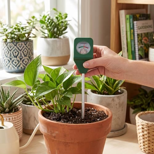 Zerodis Soil PH Meter, Battery-Free Plug and Play Soil PH Sensor with Highly Sensitive Probe for Garden Lawn Farm Plants Care