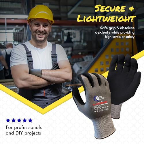 Quest Cut Resistant Work Gloves, ANSI A1, Large, Pack of 3 - size: Large